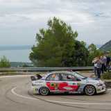 Un altro tornante del percorso del rally Porta del Gargano 